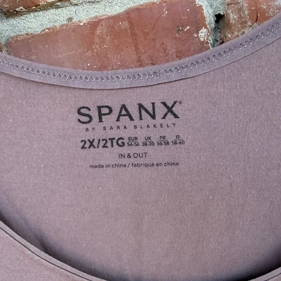 SPANX Women's Taupe Tank Top size 2X - Picture 3 of 4